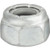 #12-24 Nylon Insert Hex Stop Nut, Grade 2, Zinc (Qty: 100)