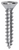 #6 x 3/4" Phillips Flat Head Wood Screw, Zinc (Qty: 100)