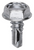 Tapping Screw #10 x 1/2", Hex Washer Head, #2 TEKS, Zinc (Qty: 100)