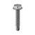 Tapping Screw #10-16 x 1", Hex Washer Head, 23 TEKS, Zinc (Qty: 100)