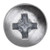 Tapping Screw #8-18 x 7/16", Phillips Pan Head, #2 TEKS, Zinc (Qty: 100)