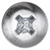 Tapping Screw #10-16 x 1", Phillips Pan Head, #2 TEKS, Zinc (Qty: 100)