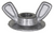 1/4"-20 Wing Nut, Washer Base, 3/4" Washer Diameter, 1" Wing Spread (Qty: 50)