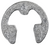 Reinforced E Type Retaining Ring for 1/8" Shaft, 0.116 x 0.029 Groove (Qty: 100)