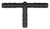Tee Connector, 5/32" x 5/32" x 5/32", Black Nylon (Qty: 10)