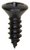 Tapping Screw #8 x 1/2", Phillips Oval Head, Black Oxide (Qty: 100)