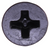 Tapping Screw #8 x 1/2 Phil", Phillips Flat Head, Black Oxide (Qty: 100)