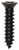 Tapping Screw #8 x 3/4", Phillips Flat #6 Head, Black Oxide (Qty: 100)