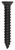 Tapping Screw #8 x 1", Phillips Flat #6 Head, Black Oxide (Qty: 100)