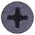 Tapping Screw #8 x 1", Phillips Flat Head, Black Oxide (Qty: 100)