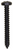 Tapping Screw #8 x 1-1/4", Phillips Pan Head, Black Oxide (Qty: 100)