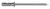 1/8" x 15/32" Avex Blind Rivet, Countersunk 0.205" Head (Qty: 100)
