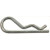 Hair Pin Cotter Pin, 1/4" ID, 4" Long, 0.243" Wire, Zinc, (Qty: 10)