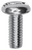 M4-0.7 x 10mm Machine Screws, DIN 85, Pan Head, Slotted, Zinc (Qty: 25)