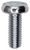 M6-1.0 x 16mm Machine Screws, DIN 85, Pan Head, Slotted, Zinc (Qty: 25)