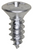 Tapping Screw #10 x 1/2", Phillips Oval Head, Zinc (Qty: 100)