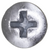 Tapping Screw #10 x 1/2", Phillips Oval Head, Zinc (Qty: 100)