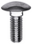 3/8"-16 x 1", Zinc, Stainless Steel Cap Finish (Qty: 25)