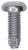 Thread Cutting Screw #8-32 x 1/2" Screw, Slotted Pan Head, Type F (Qty: 100)