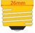 6 Bulbs 11S14 Red 120 Volt S14 E26 Medium Base 11 Watt 11S14TR for Signs etc.