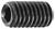 5/16"-24 x 5/16" Hex Socket Head Set Screw, Cup Point, Grade 2 (Qty: 50)
