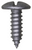 Duo-Drive Truss Head License Plate Screw, 14mm Head, 20mm Long (Qty: 5)