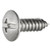 Duo-Drive Truss Head License Plate Screw, 14mm Head, 20mm Long (Qty: 5)