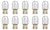 Box of 10 #7440 Lamp Auto Bulb Automotive Lightbulb 12V, 21W