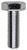 M10-1.5 x 30mm DIN 933 Cap Screw Class 8.8- Zinc (Qty: 10)