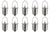 Box of 10 KPR130 Krypton Lamp Bulb 2 Volt 1.9W 0.95A
