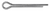 3.2mm x 20mm Asme B18.8.6m Metric Cotter Pins (Qty: 100)
