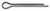 3mm x 25mm Asme B18.8.6m Metric Cotter Pins (Qty: 100)