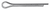 3mm x 30mm Asme B18.8.6m Metric Cotter Pins (Qty: 100)