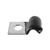 Half Clamp 1/4" ID, 0.5" Wide, Galvanized Vinyl Coated (Qty: 25)