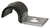 Half Clamp 3/8" ID, 5/8" Wide, Galvanized Vinyl Coated (Qty: 25)