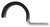 Half Clamp 3/4" ID, 5/8" Wide, Galvanized, Vinyl Coated (Qty: 25)
