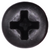 Tapping Screw #10 x 1-1/2", Phillips Oval Head, Black Oxide Finish (Qty:100)
