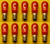 Box of 10 Bulbs 6 Watt 120 Volt Screw Base E12 Ceramic Red 6S6/CR/120V