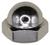 5/16"-18 x 9/16" Steel Acorn Cap Nut , Nickel (Qty: 50)