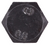 M10-1.25 x 25mm Metric Screw, Hex Head, DIN 961, Class 8.8, Black (Qty: 10)