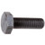 M12-1.25 x 35mm Metric Screw, Hex Head, DIN 961, Class 8.8, Black (Qty: 5)