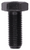M12-1.5 x 30mm Metric Screw, Hex Head, DIN 961, Class 8.8, Black (Qty: 10)