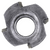 Tee Nuts 3/8"-16 x 7/16", 4 Prong Slimline (Qty: 25)