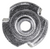 Tee Nuts #10-32 x 9/32", 3 Prong Round Base (Qty: 50)