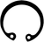 30mm Internal Retaining Rings DIN 472-1300, Phosphate & Oil Finish (Qty: 50)