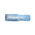 Insulated Crimp-On Female Snap Plug Bullet Connector, Blue (Qty: 25)
