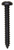 Tapping Screw #6 x 1", Phillips Pan Head, Black Oxide Finish (Qty: 100)
