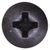 Tapping Screw #10 x 1-1/4", Phillips Pan Head, Black Oxide Finish (Qty: 50)