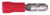Insulated Male Snap Plug Solderless Bullet Terminal, Red, Universal (Qty: 50)