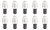 Box of 10 Bulbs 10C7/DC Bulb 10 Watt 120 Volt Bayonet BA15d Base 120V 10W 10C7